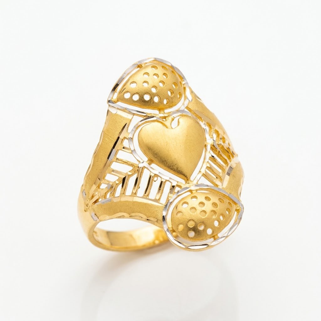 خاتم ذهب عيار 21 من جولى جولد Jolie Gold 13545