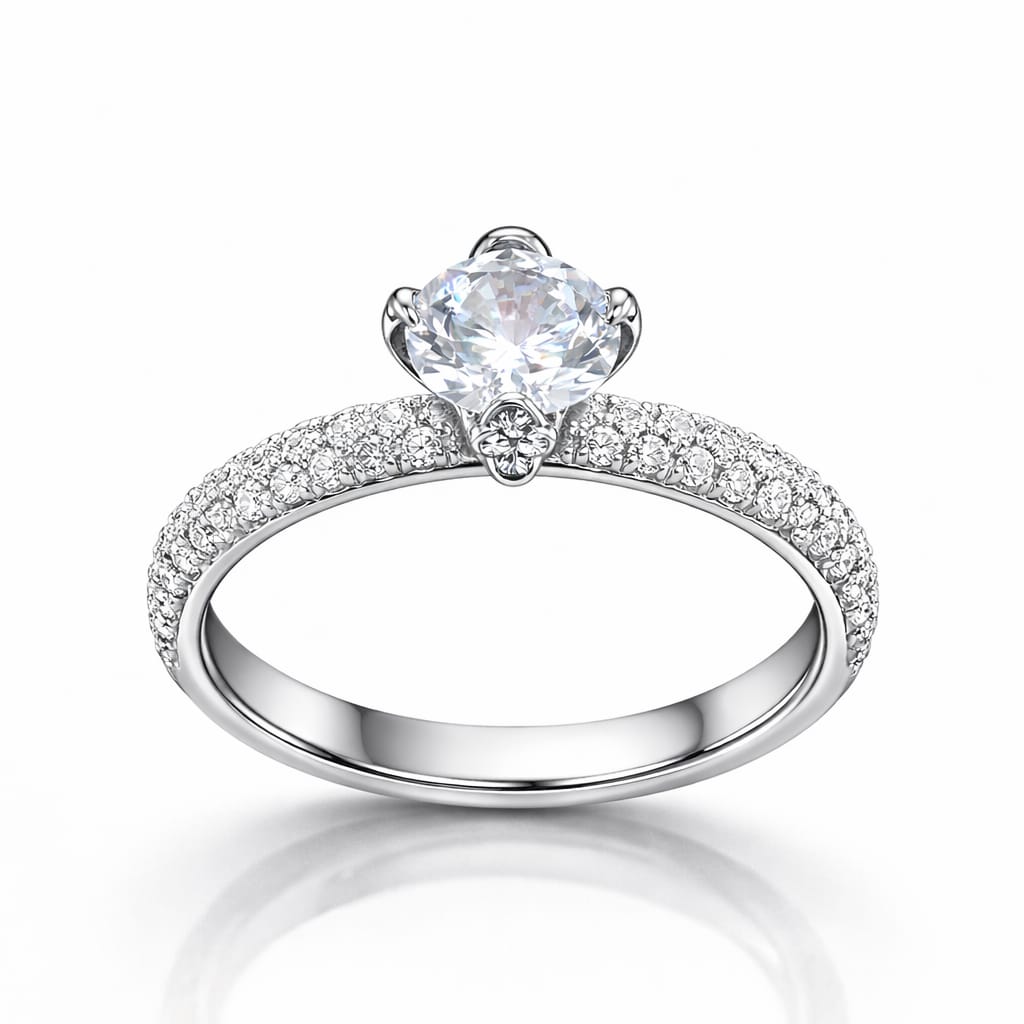 خاتم حريمى فضة عيار 925 710