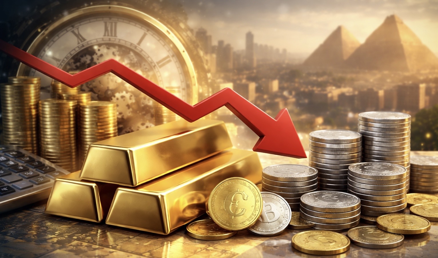 خفض الفائدة في مصر خلال 2025 وتأثيره على سوق الذهب والفضة