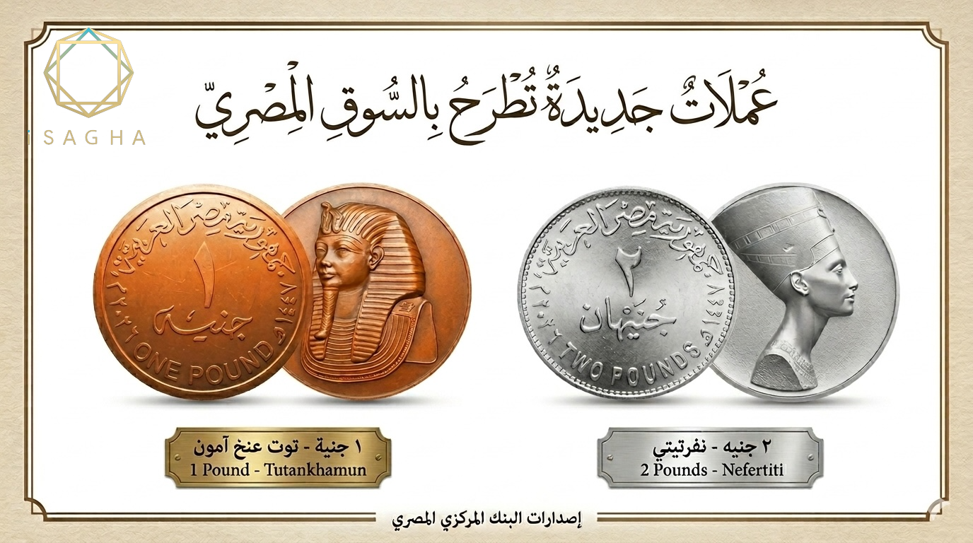 رسمياً.. مصر تطلق عملة 2 جنيه معدنية وتطوّر “الفكة” لتسهيل التعاملات اليومية