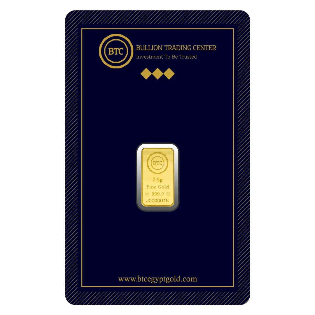 سبيكة ذهب عيار 24 من بي تي سي BTC