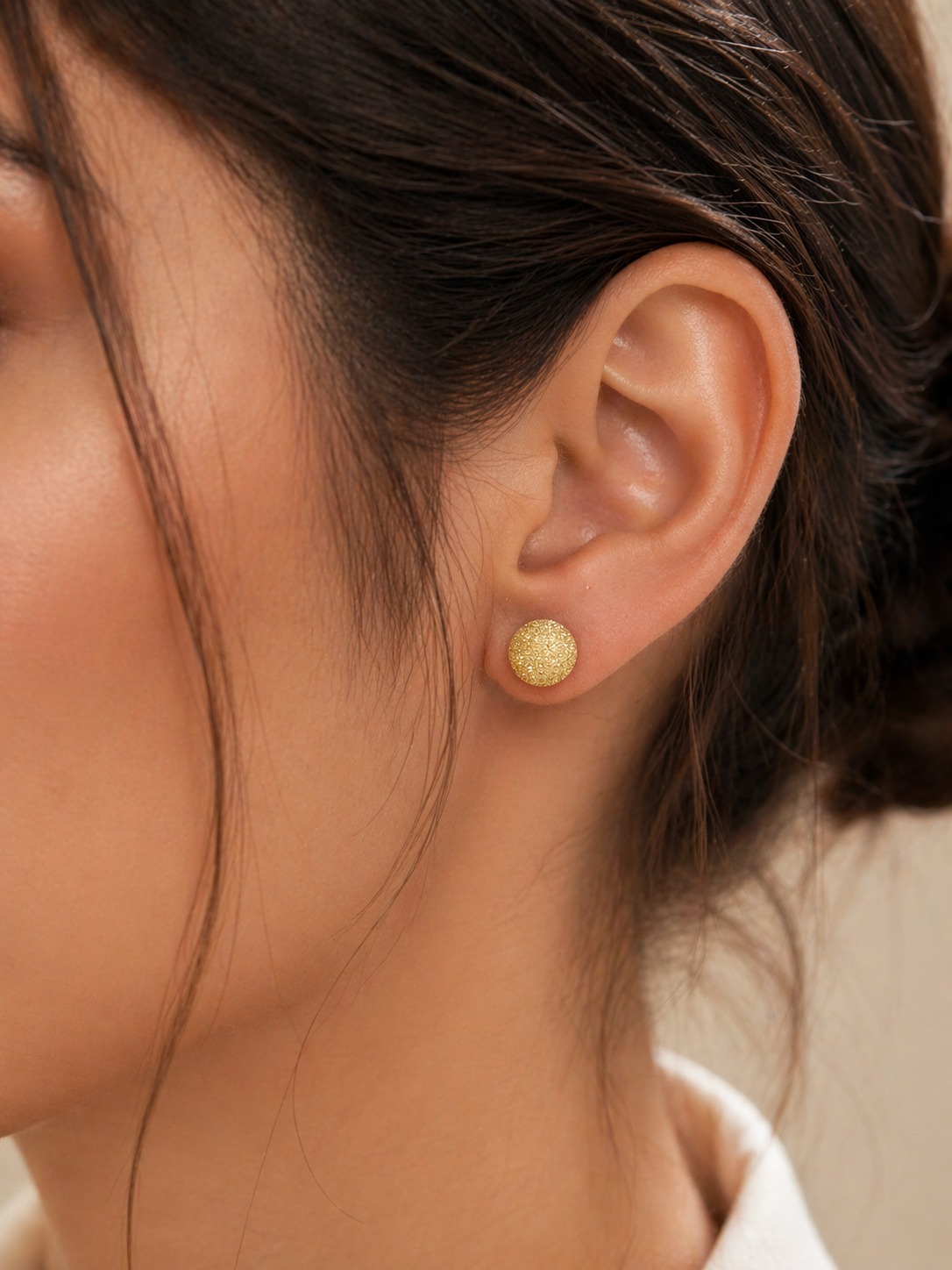 حلق ذهب عيار 18 15730